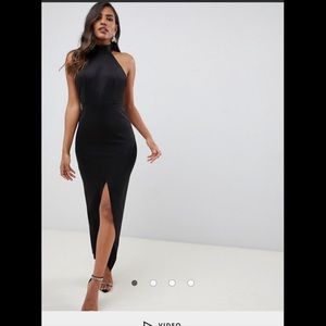 ASOS High Neck Black Dress